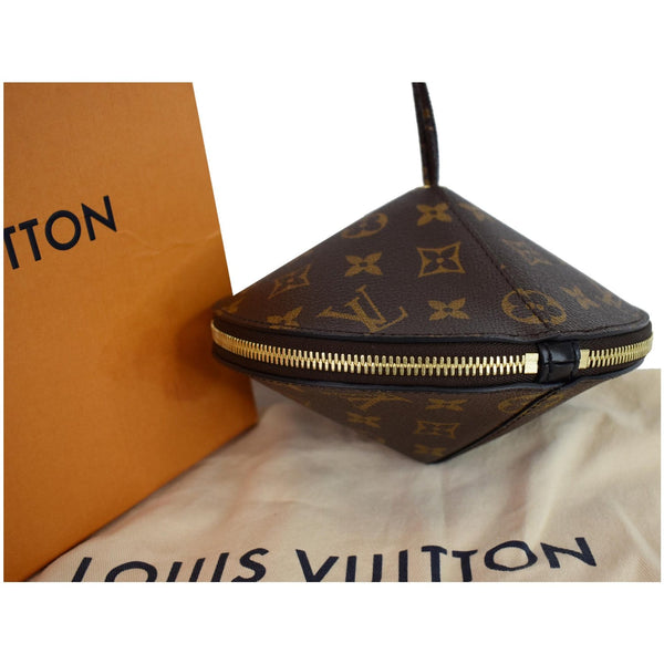 Louis Vuitton Toupie Zipper Shoulder Bag Brown