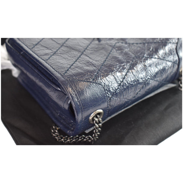 YVES SAINT LAURENT Niki Chain Wallet Leather Crossbody Bag Blue