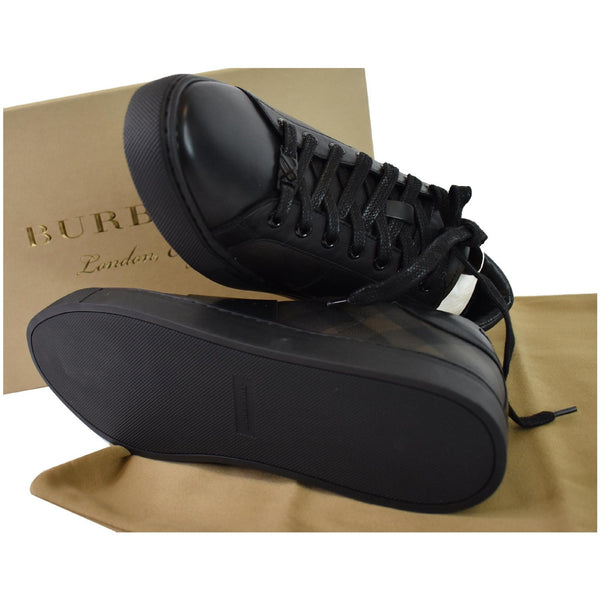 BURBERRY Ritson London Check Low Top Sneakers Black US 12