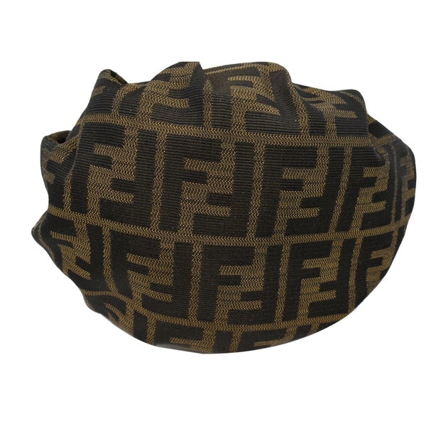 FENDI Mini Chef Zucca Jacquard Hobo Bag Brown