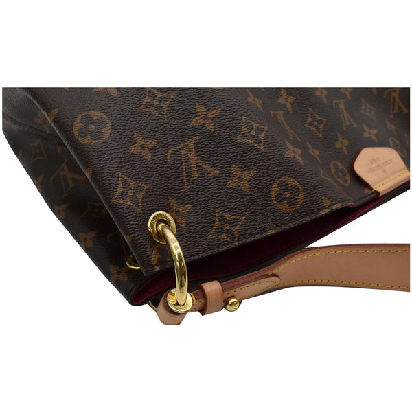 LOUIS VUITTON Graceful MM Monogram Canvas Shoulder Bag Brown