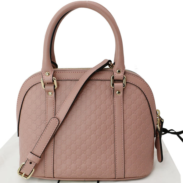 Gucci Mini Dome Micro Guccissima Leather Shoulder Bag Pink