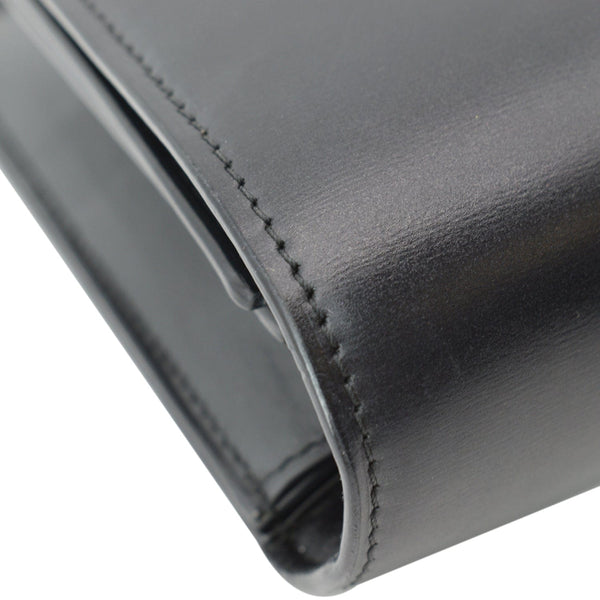 CELINE Classic Box Medium Calfskin Leather Crossbody Bag Black