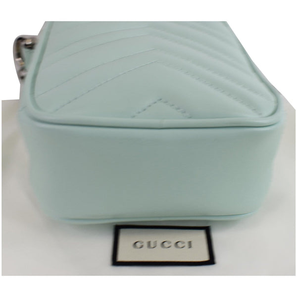 GUCCI GG Marmont Mini Matelasse Leather Corssbody Bag Mint 598597
