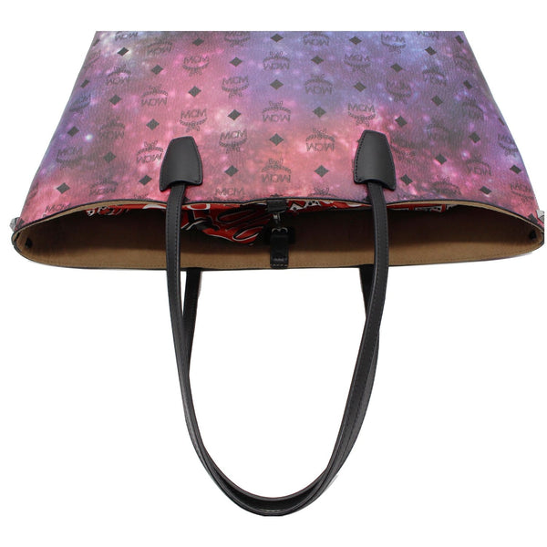MCM Galaxy Visetos Medium Shopper Tote - top handles
