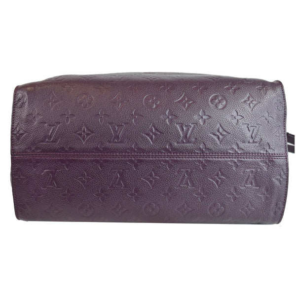 LOUIS VUITTON Lumineuse PM Monogram Empreinte Leather Shoulder Bag Plum