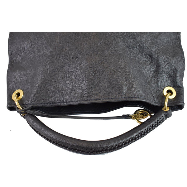 LOUIS VUITTON Artsy MM Empreinte Leather Shoulder Bag Navy