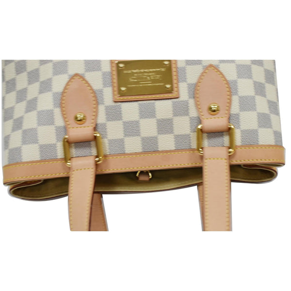 LOUIS VUITTON Hampstead PM Damier Azur Shoulder Bag White