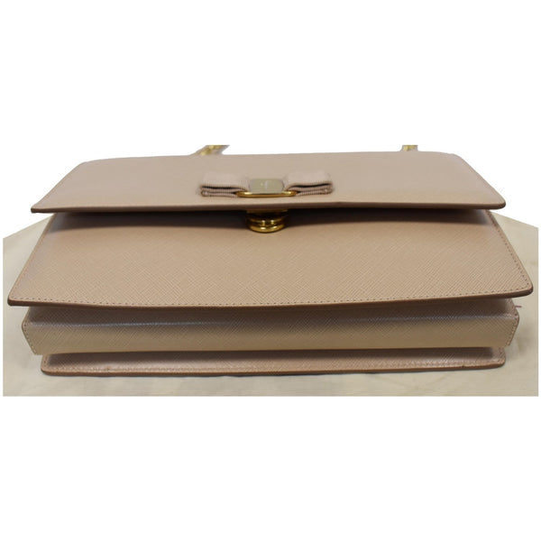 SALVATORE FERRAGAMO Large Vara Bow Leather Shoulder Bag