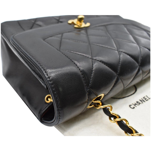 CHANEL Diana Flap Bag Quilted Leather Shoulder Bag Black