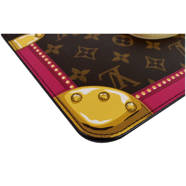 LOUIS VUITTON Wristlet Pouch Monogram Summer Trunk Neverfull MM Brown