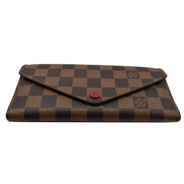 LOUIS VUITTON Josephine Damier Ebene Wallet Brown