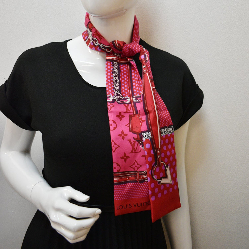 Louis Vuitton LV bandeau Pink Silk ref.275160 - Joli Closet