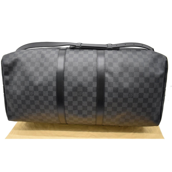 Louis Vuitton Keepall 55 Damier Graphite Travel Bag Black