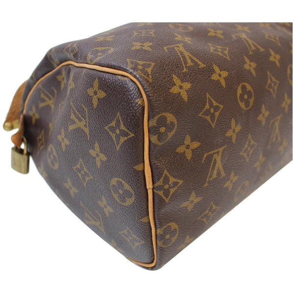 Louis Vuitton Speedy 25 Padlock & Key Satchel Bag