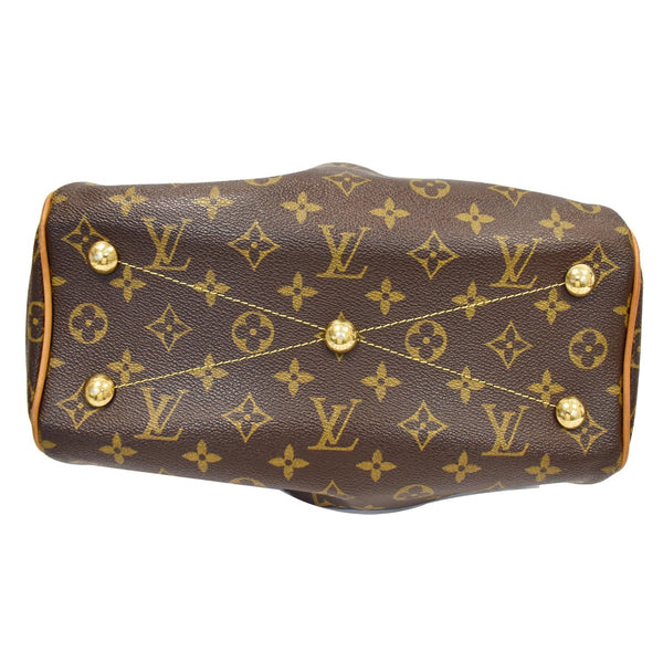 LOUIS VUITTON Tivoli GM Monogram Canvas Satchel Bag Brown