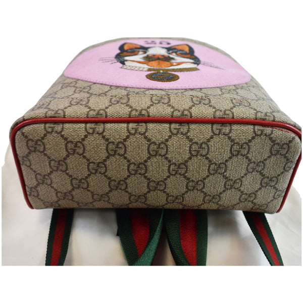 GUCCI Bosco GG Supreme Canvas Backpack Bag Beige 495621