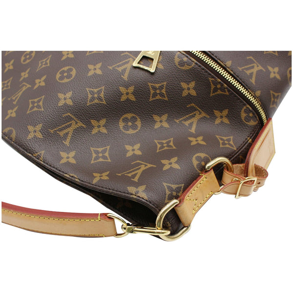 LOUIS VUITTON Melie Monogram Canvas Hobo Bag Brown