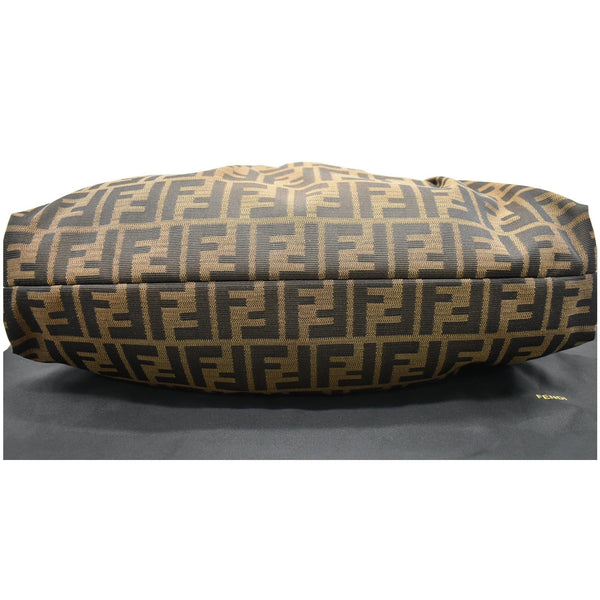 FENDI Chef Zucca Canvas Hobo Bag Brown