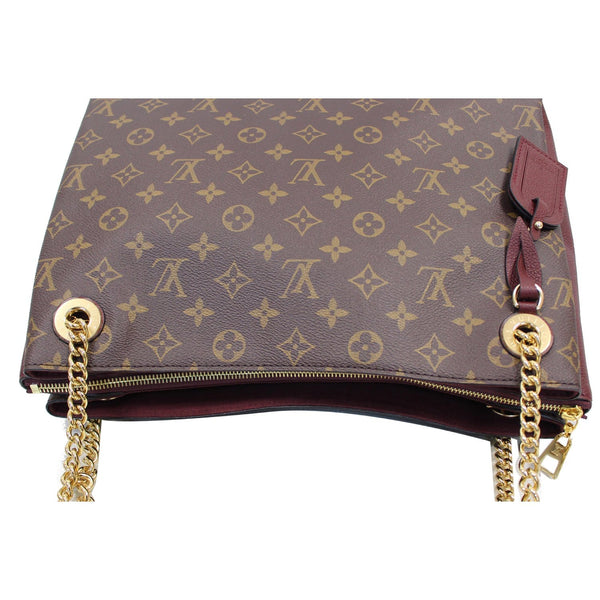 LOUIS VUITTON Surene MM Monogram Canvas Shoulder Bag Bordeaux