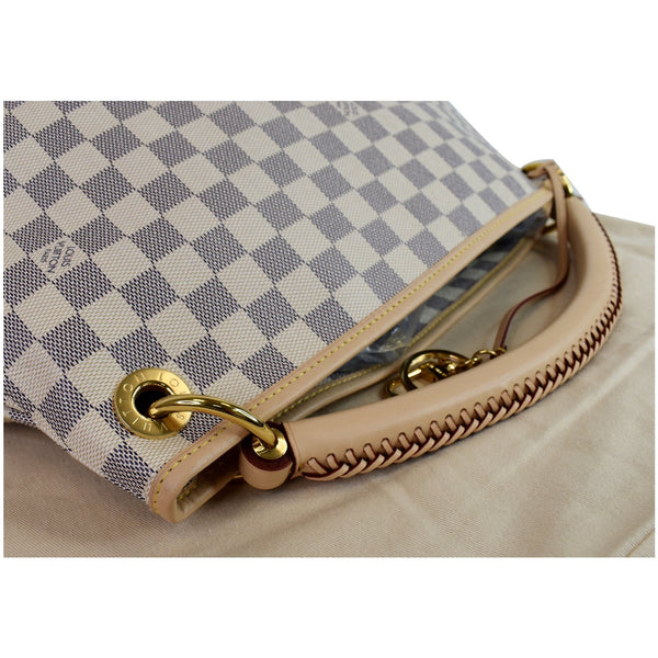 Louis Vuitton Artsy MM Damier Azur Bag close view