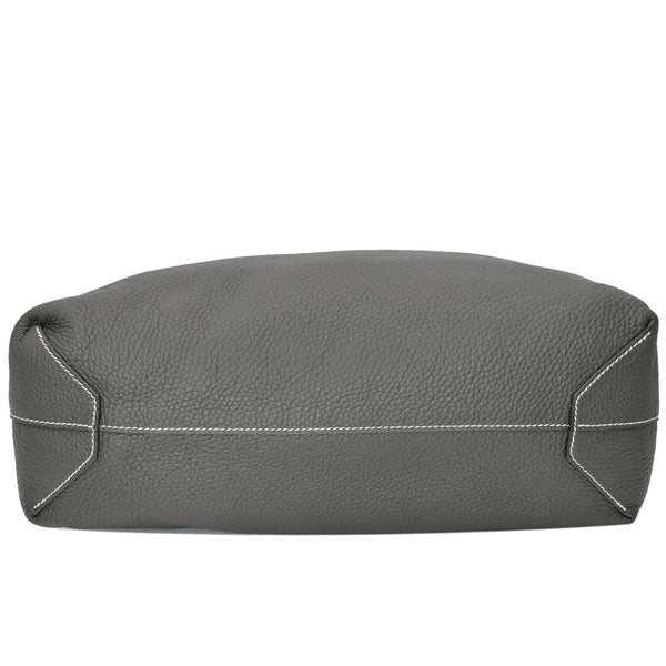 HERMES Double Sens 36 Reversible Taurillon Clemence Tote Bag Black