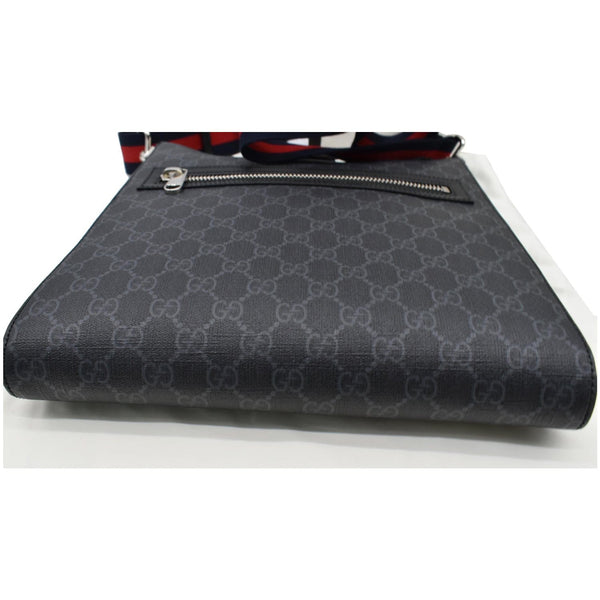 GUCCI GG Supreme Square Messenger Bag Black 474137