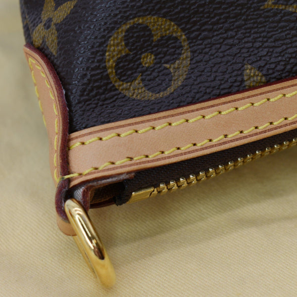 LOUIS VUITTON Palermo PM Monogram Canvas Shoulder Bag Brown