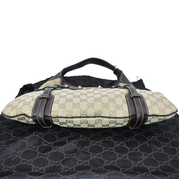 Gucci 85th Anniversary Horsebit GG Canvas Hobo Bag Beige