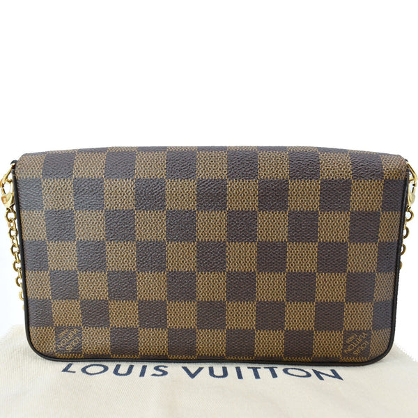 LOUIS VUITTON Felicie Damier Ebene Pochette Crossbody Bag Brown - Hot Deals