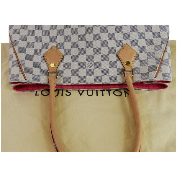 LOUIS VUITTON Calvi Damier Azur Shoulder Bag White