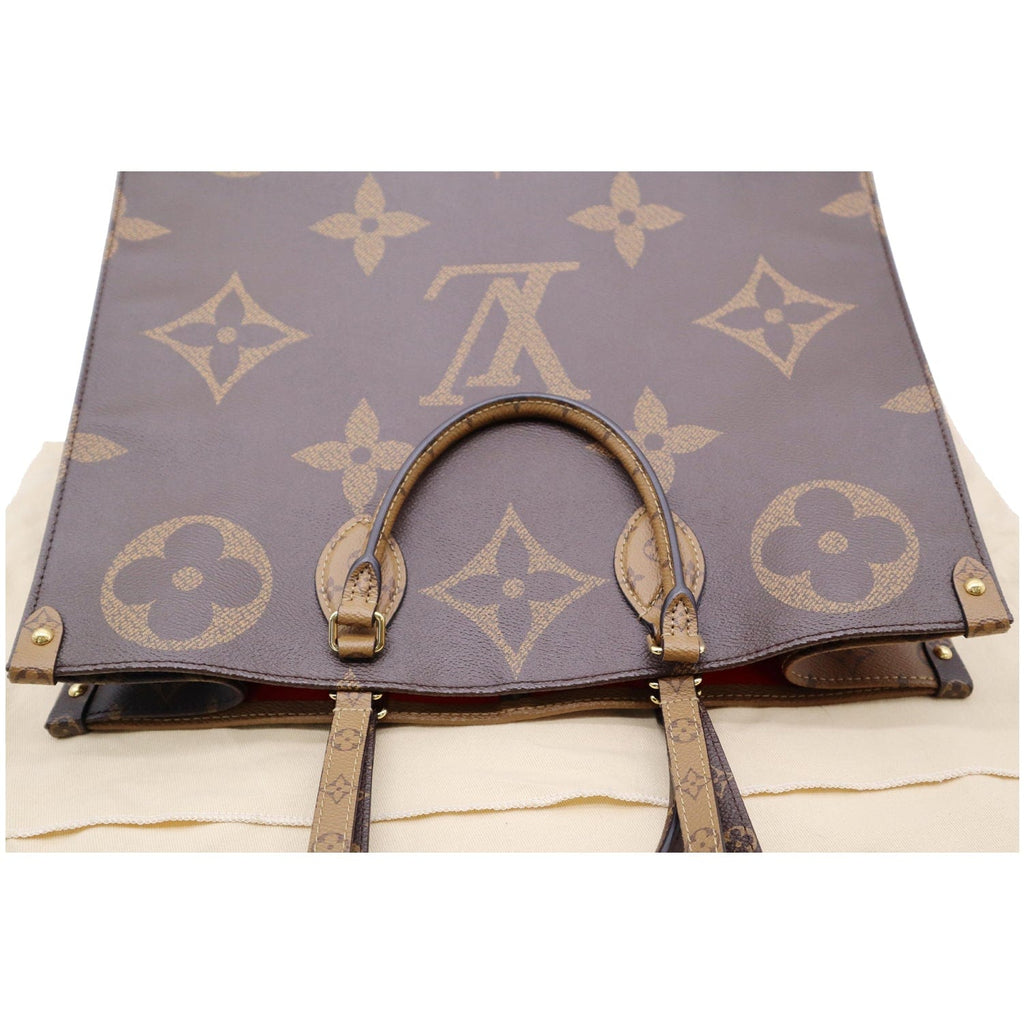 Louis Vuitton Monogram Reverse On The Go Mm Brown M45321 Women's Canvas Bag  Auction