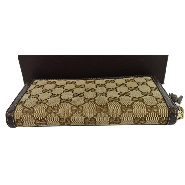 Gucci Bamboo GG Canvas Zippy Organizer Wallet model 232977