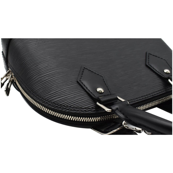 LOUIS VUITTON Alma BB Epi Leather Satchel Crossbody Bag Black