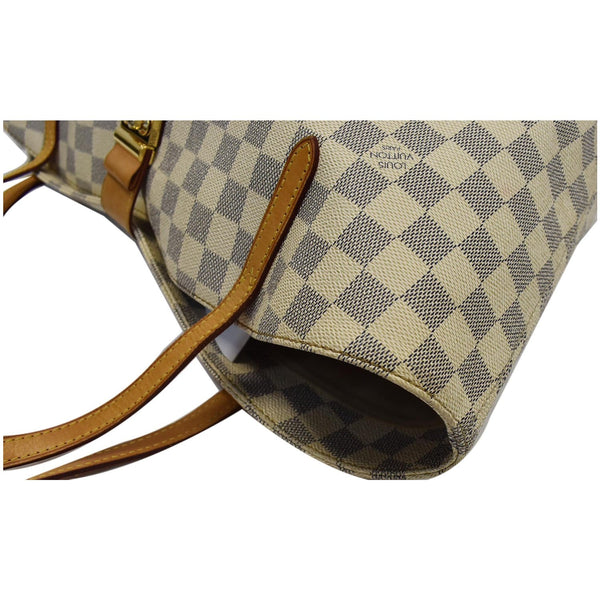 LOUIS VUITTON Salina PM Damier Azur Shoulder Bag White