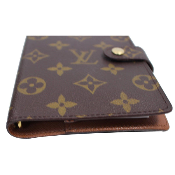 corner look lv Agenda PM Monogram Canvas Planner Pouch