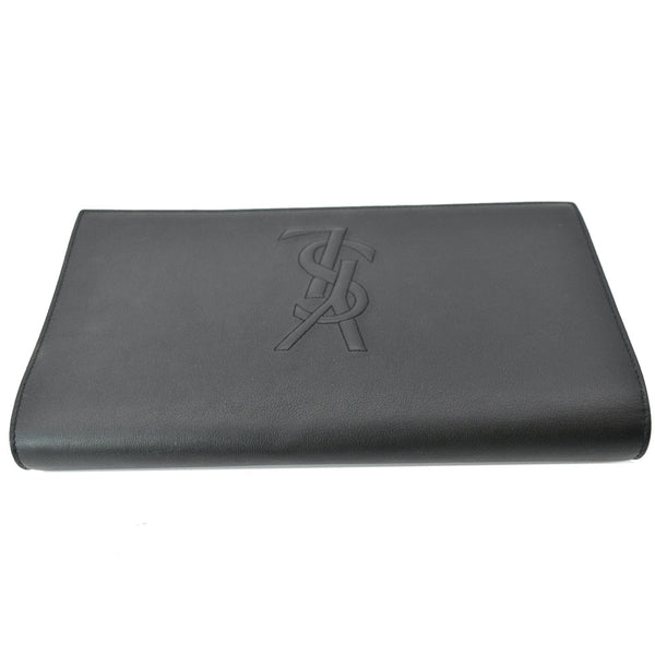 Yves Saint Laurent Leather Clutch Wallet Black - DDH