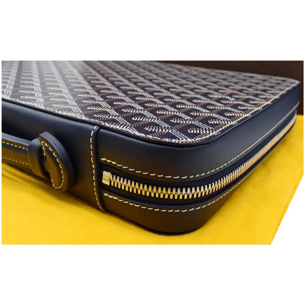 GOYARD Universal Companion Portfolio Goyardine Canvas Briefcase Bag Black