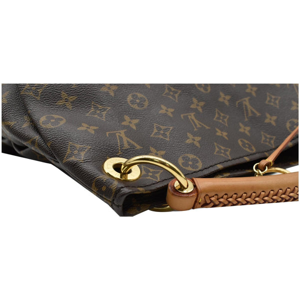 LOUIS VUITTON Artsy MM Monogram Canvas Shoulder Bag Brown