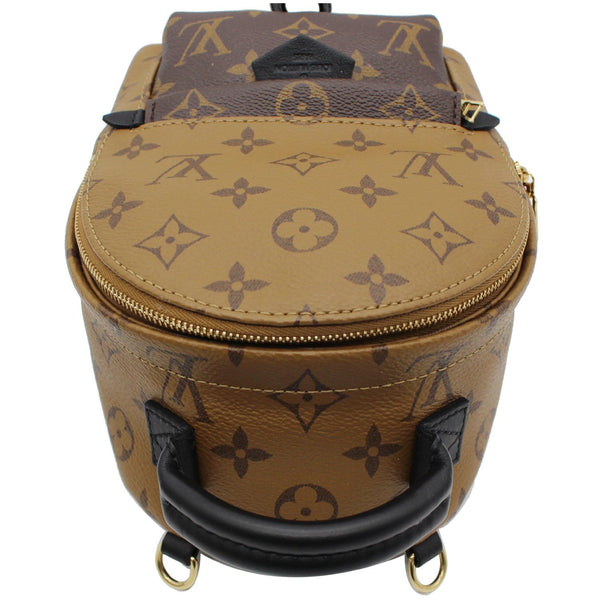 LOUIS VUITTON Palm Springs Mini Monogram Reverse Canvas Backpack Brown