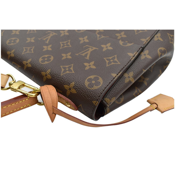 LOUIS VUITTON Cluny MM Monogram Canvas Shoulder Bag Brown