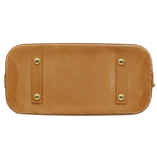 LOUIS VUITTON Alma GM Monogram Canvas Satchel Bag Brown