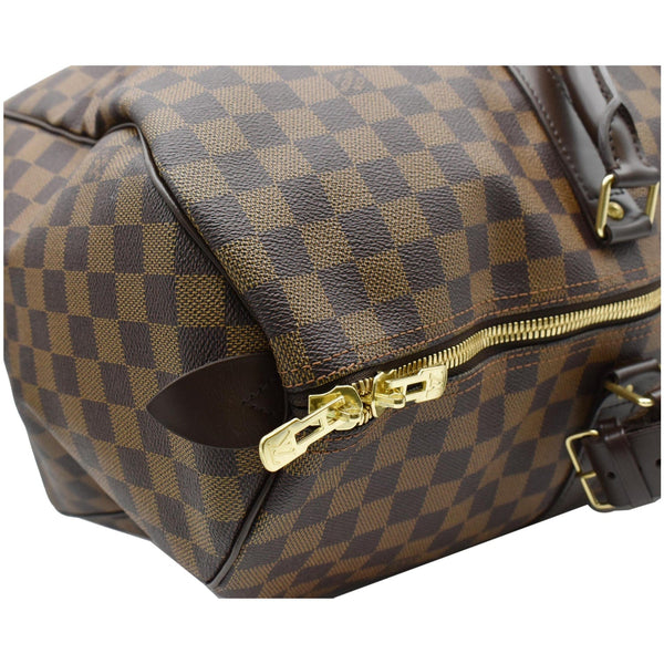 LOUIS VUITTON Keepall 50 Damier Ebene Travel Bag Brown
