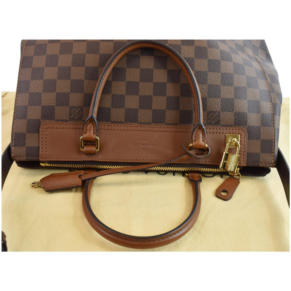 LOUIS VUITTON Greenwich Damier Ebene Shoulder Bag Brown