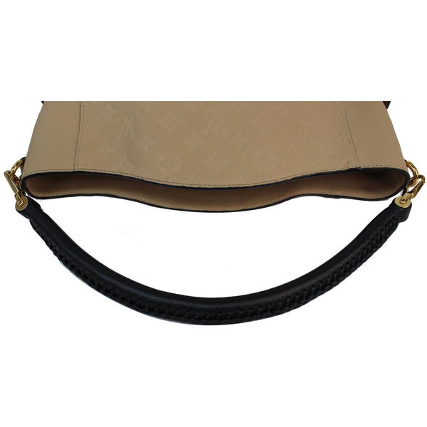 LOUIS VUITTON Bagatelle Monogram Empreinte Shoulder Bag Beige