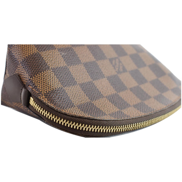 LOUIS VUITTON Damier Ebene Cosmetic Pouch Brown