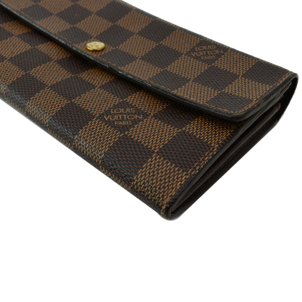 LOUIS VUITTON Sarah Monogram Canvas Wallet Brown