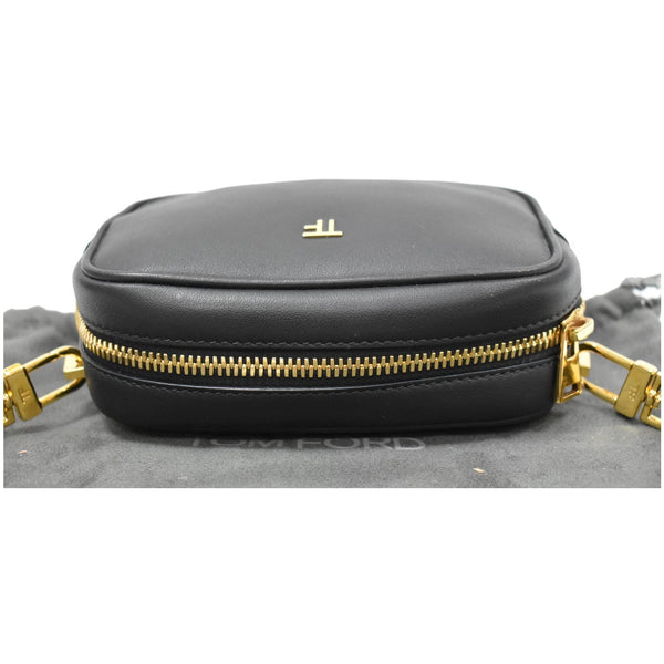 Tom Ford Leather Camera Crossbody Bag - round zip