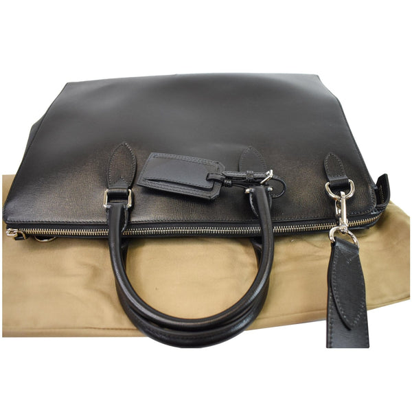 BURBERRY Large London Business Briefcase Messenger Bag Black