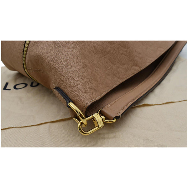LOUIS VUITTON Melie Empreinte Leather Hobo Bag Beige